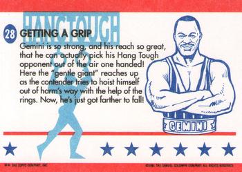 1991 Topps American Gladiators #28 Getting a Grip Back